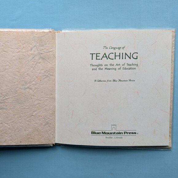 The Language of Teaching Gift Book from Blue Mountain Press - Picture 3 of 10